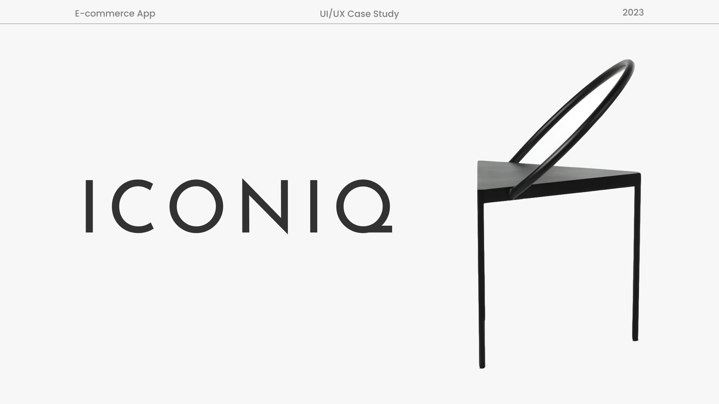 The cover image for the iconiq app